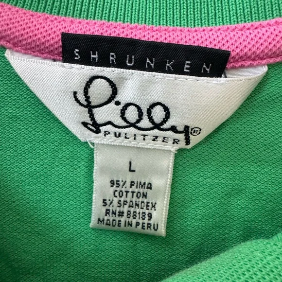 Lilly Pulitzer Green Polo - Picture 3 of 4